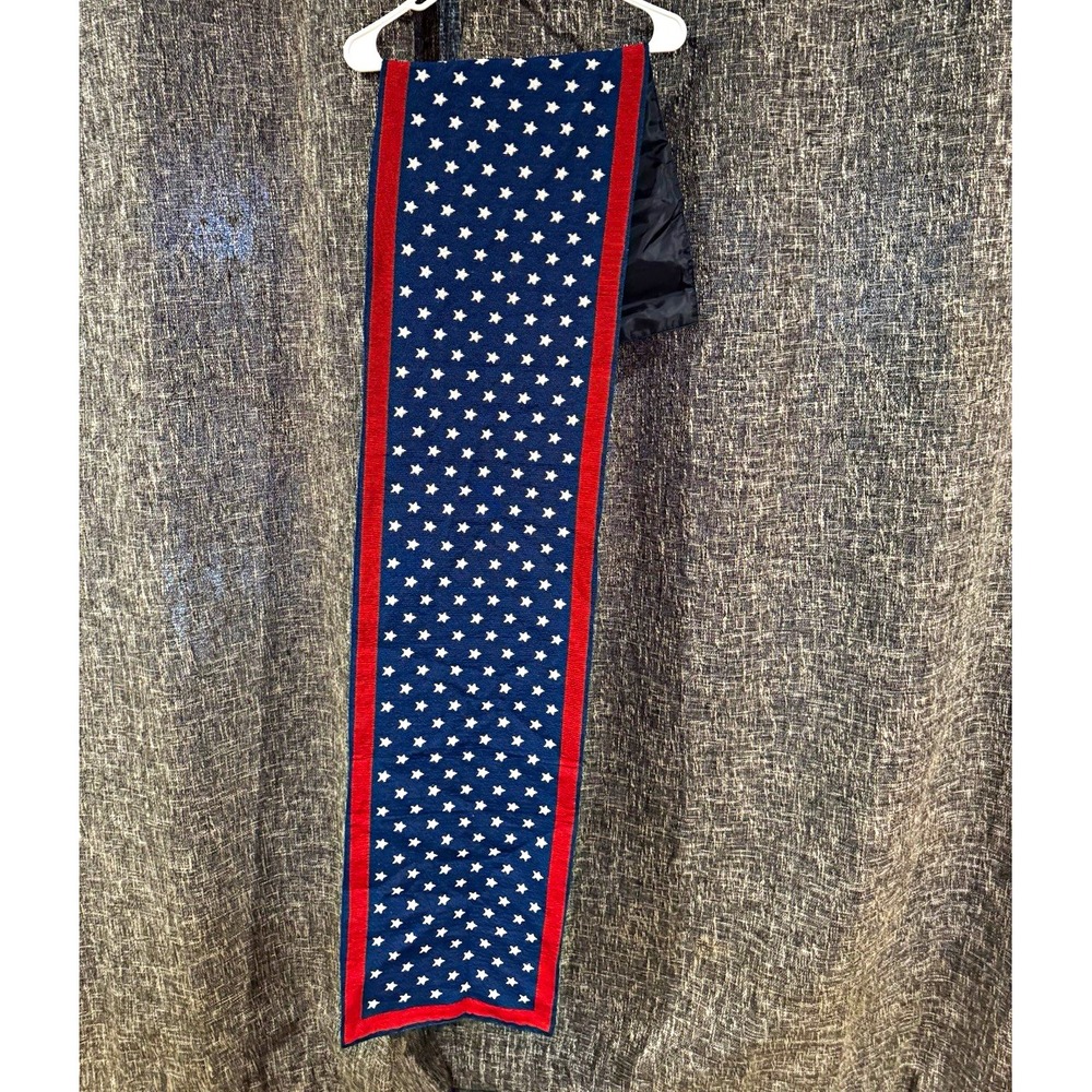 Patriotic Stars Table Runner 13x68 Red White Blue Americana